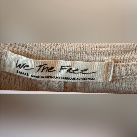 We the Free Natasha Tan Cream Ruched Long Sleeve Blouse Size S Sku#76 - Picture 5 of 5